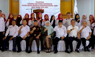 Bupati Hadiri Pelantikan Pengurus PMI Kabupaten Muarojambi