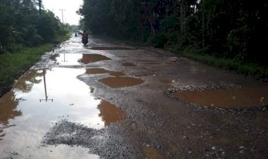 Ibu Bupati!!! Jalan Desa Mudung Darat Rusak Parah