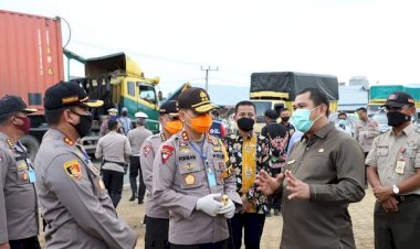 Bupati Bungo Mashuri dan Wabup Dampingi Kapolda Jambi Pantau Posko Siaga Perbatasan Jambi-Sumbar
