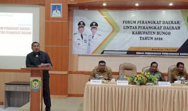 Bupati Bungo Mashuri Resmi Membuka Rapat Forkopimda Tahun 2020