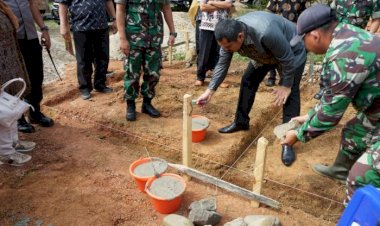 Bupati Bungo & Dandim 0416 Tinjau Lokasi TMMD ke-107 di Kelurahan Sungai Binjai