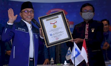 Rakernas Parpol Pertama Secara Online di Indonesia, PAN Raih Rekor MURI