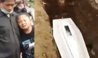 Viral Video Diduga Mayat Melambaikan Tangan di Dalam Peti Mati, Bikin Geger Netizen