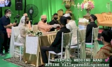 Viral Pernikahan Virtual Pengantin di Yogyakarta