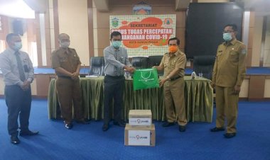 Wako AJB Terima Bantuan APD dari Bank Jambi