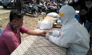 2 Pedagang di Pasar Blok D Tanjab Timur Positif Rapid Test, Bupati: Mereka Akan Langsung Kita Karantina