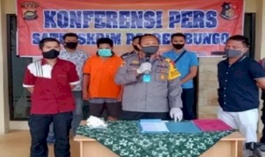 Polres Bungo Jambi Tetapkan Kades/Rio Batu Kerbau Tersangka Provokasi Penertiban PETI