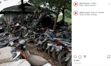 Viral! Kuburan Motor Ini Bikin Bikers Miris dan Gigit Jari