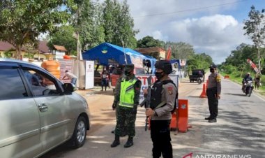 Posko COVID-19 di Perbatasan Jambi Kini Dikawal Ketat Brimob