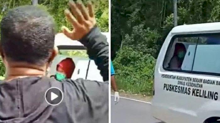 Bikin Haru! Sang Bidan Terpapar Corona Dilepas Warga dengan Lirih: Katong Samua, Gandong-gandong Muslim Samua berdoa, Jangan Takut