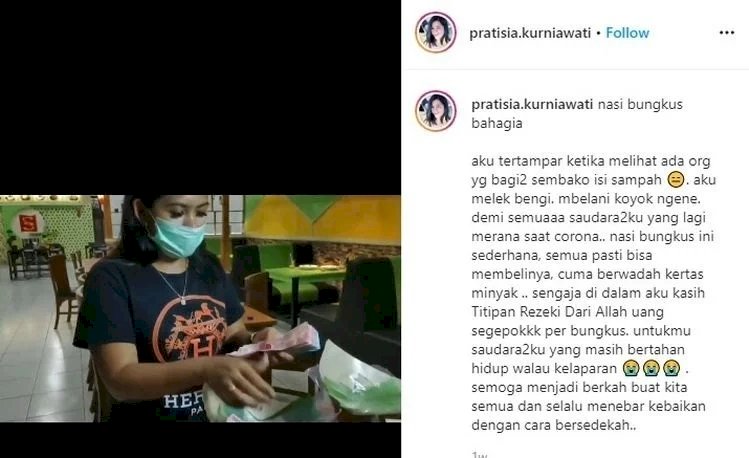 Bukan Prank! Suami Istri di Pasuruan Ini Bagi-bagi Nasi Bungkus, Tapi Isinya....