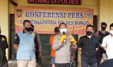 Pria di Bungo Ini Miliki Sabu dan Senpi Rakitan Saat Diamankan Polisi
