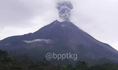 Merapi Meletus Dua Kali, Tinggi Kolom Capai 6.000 Meter