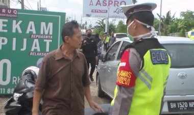 Razia Masker di Kota Jambi, Banyak Pengendara Marah-marah ke Petugas