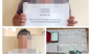Gerebek Bandar Narkoba di Sungaigelam, Polisi Amankan Pasutri dan Senpi Rakitan