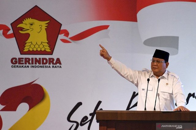 Rapimnas Gerindra Minta Prabowo Pimpin Partai Lagi
