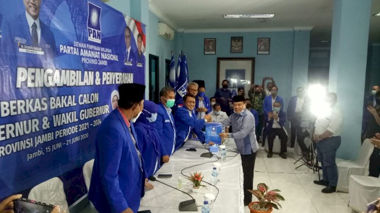 CE-Ratu Hanya Diwakilkan ke Tim, Haris-Sani Datang Langsung Daftar ke PAN