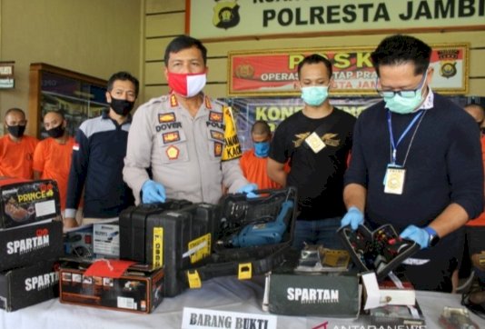 Polresta Jambi Tangkap 7 Maling Peralatan Dapur