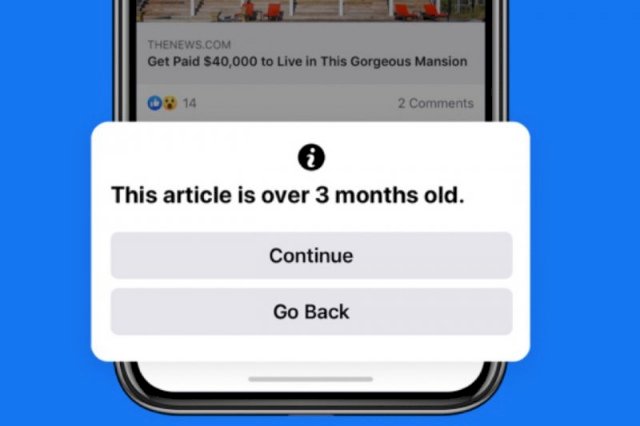 Facebook Peringatkan Pengguna sebelum Unggah Berita Lama