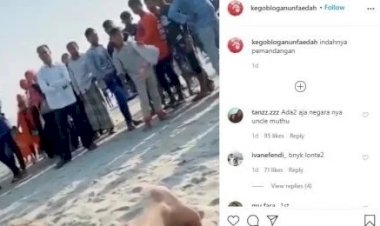 Bule Berjemur di Pantai Kok Jadi Tontonan Warga, Bikin Geleng Kepala