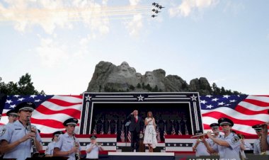 Trump Bersumpah Lagi Kalahkan "Kiri Radikal" dalam Pidato Kemerdekaan