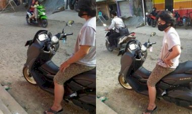 Tukang Parkir Beraksi Seperti Ninja Viral, Muncul Ketika Pemilik Motor Pergi