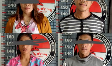 Edarkan Sabu, Dua Pasangan di Sungaipenuh Ini Ditangkap Polisi