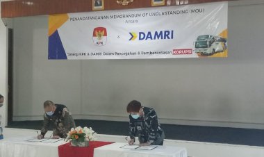 Perluas Jangkauan Kampanye Antikorupsi, KPK-Damri Sepakati Kerja Sama