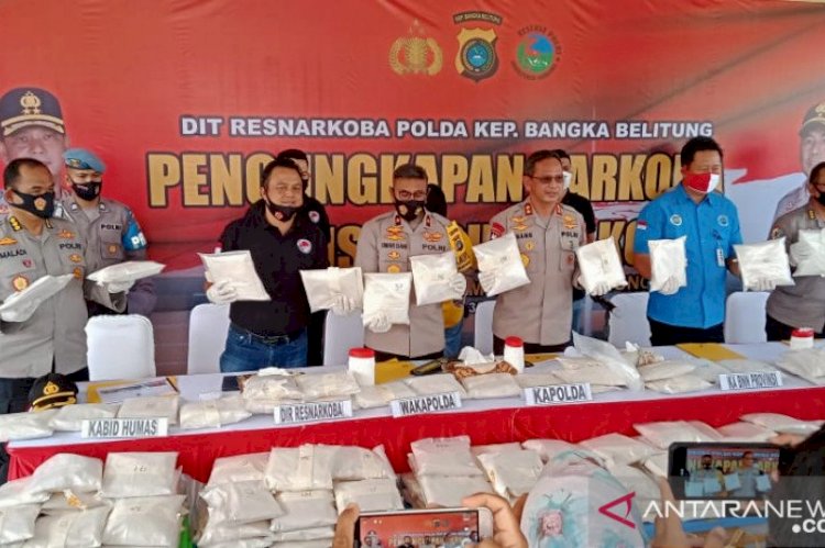 Kerjasama PDRM Malaysia, Polda Babel Kejar Jaringan Penyelundupan Sabu-sabu 200 Kg