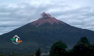 Gunung Kerinci Terpantau Erupsi, BPBD: Status Masih Waspada