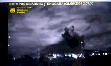 Empat Kecamatan Terdampak Abu Vulkanik Gunung Sinabung