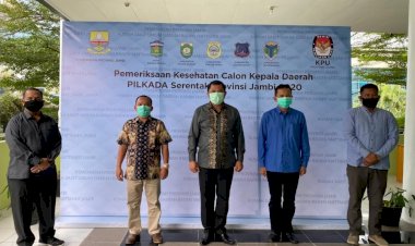 Hamas-Apri Lakukan Pemeriksaan Kesehatan di RSUD Mattaher Jambi
