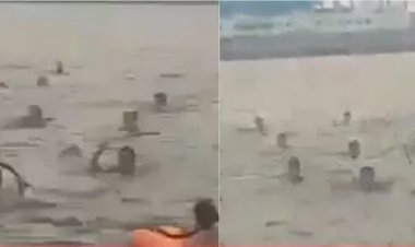 Viral! Remaja di Kalibaru Tawuran di Laut, Bawa Clurit