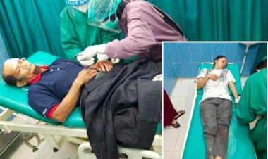 Dirampok, Bos Pinang dan Anaknya Ini Terkena Luka Bacok