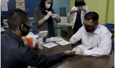 Cegah Penularan Covid-19, Seluruh Staff & Karyawan Hotel Odua Weston Jambi Jalani Rapid Test