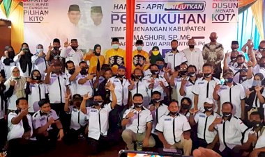 Lantik Tim Pemenangan, Mashuri Minta Jangan Menjelekkan Kandidat Lain