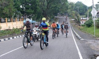 Sambil Gowes, Kapolda dan Danrem 042/ Gapu Pantau Situasi Kamtibmas Jambi