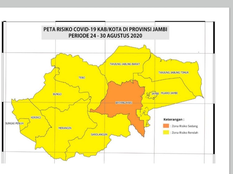 Pasien Positif Bertambah 1 Orang, 11 Kabupaten Kota Masuk Zona Resiko Terpapar Corona