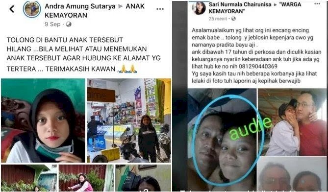 ABG 15 Tahun Hilang Diculik Pria Diduga Pedagang Bakso Keliling