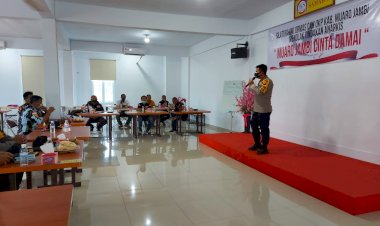 Di Tengah Maraknya Isu Penolakan UU Cipta Kerja dan Corona, Polres Muarojambi Kumpulkan Ormas dan OKP