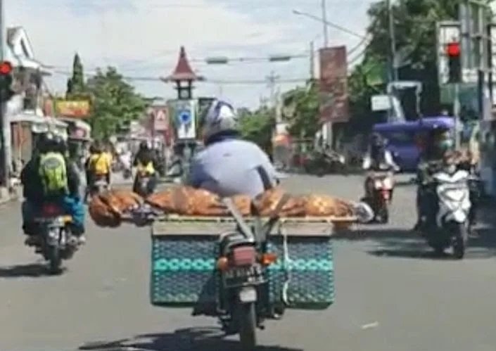 Viral! Pemotor Angkut Jenazah Pakai Beronjong, Ternyata....