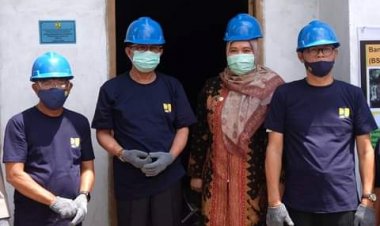 Bupati Masnah Hadiri Hari Perumahan Nasional HAPERNAS ke XIII Tahun 2020 di Kecamatan Sungaigelam