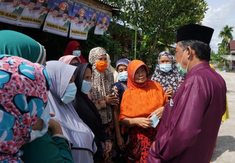 Lanjutkan Lawatan Politik di Tanjab Barat, Pak Dul Silaturahmi dengan Warga Parit Deli
