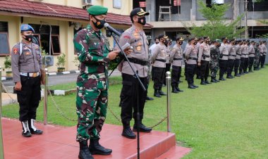 Apel Pergeseran Pasukan, Dandim & Kapolres Bungo: Patuhi Prokes Saat di TPS