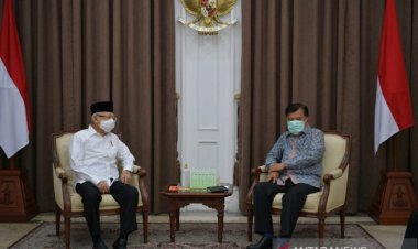 Wapres Ma'ruf Amin Terima Kunjungan Jusuf Kalla Bahas Kerjasama Afganistan & Museum Rasulullah