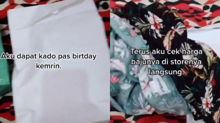 Viral! Pemuda Kesal Dapat Kado Ulang Tahun Baju Diskonan dari Teman