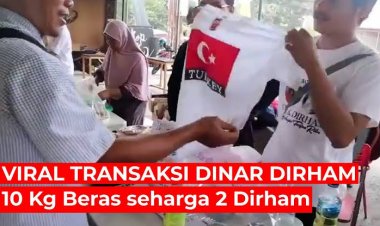 Viral Transaksi Pasar Muamalah Pakai Dinar dan Dirham, Ini Dia Pencetusnya
