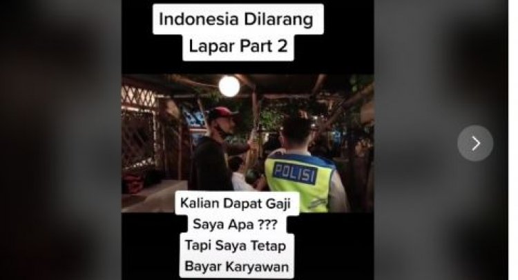 Viral Pedagang Ini Marah Saat Warungnya Disuruh Tutup Polisi: Bapak Kenapa Jadi Nyolot Begitu? Jangan Begitu Pak!