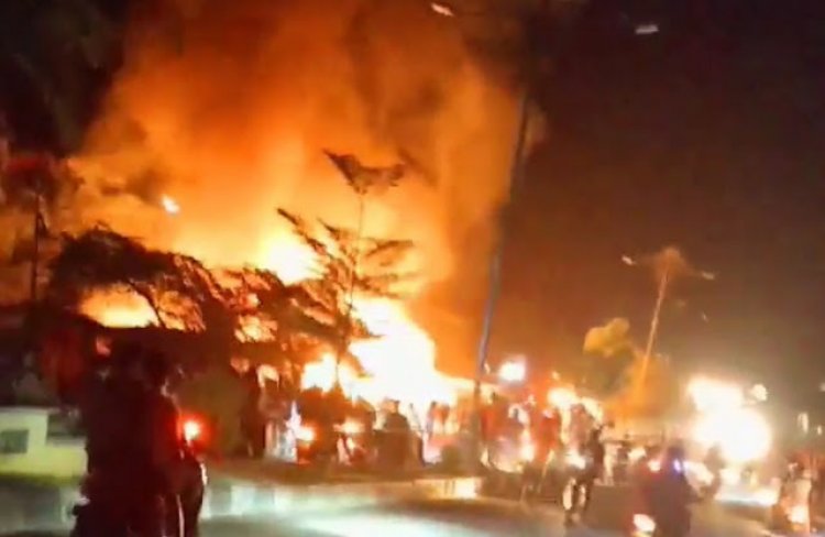 Lima Kios Dagang di Rimbobujang Tebo Ludes Terbakar