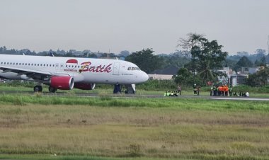 Sempat Terbang, Pesawat Batik Air Mendarat Darurat Balik lagi ke Bandara Jambi